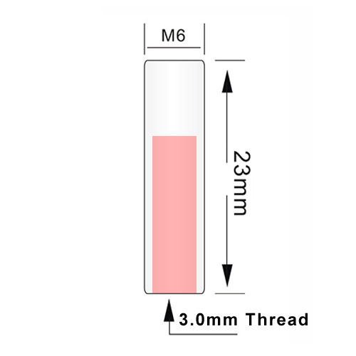 S-T640 M6 Thr-beam Fiber Lens Dimension