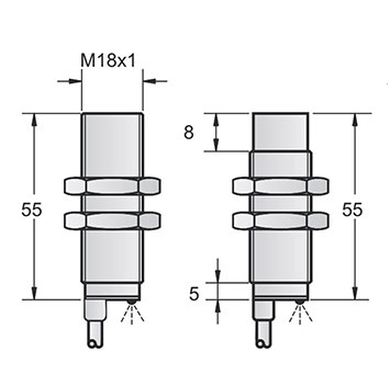 M18 full metal inductive proximity sensor
