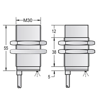 M30 full metal inductive proximity sensor