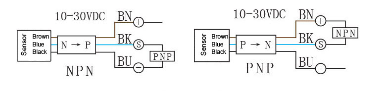 NPN PNP converter Wiring connection